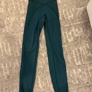 aerie off line Deep Teal High-Rise Leggings